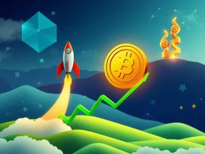 MAV token price chart dramatically rising, symbolizing its +618% crypto surge driven by strategic partnerships and token burns.