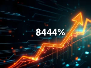 Chart showing the explosive MDT price surge, symbolizing rapid growth in the cryptocurrency market.