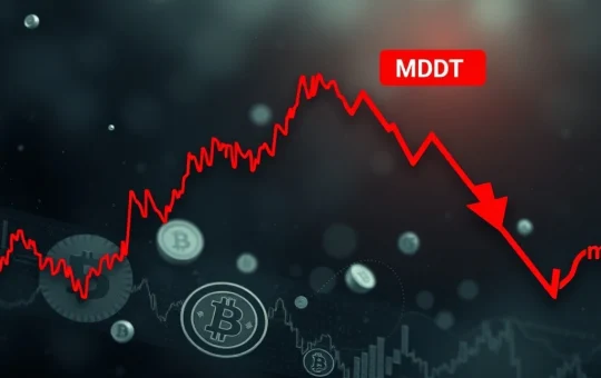 A visual representation of the dramatic MDT price drop, highlighting the severe cryptocurrency decline and market volatility.
