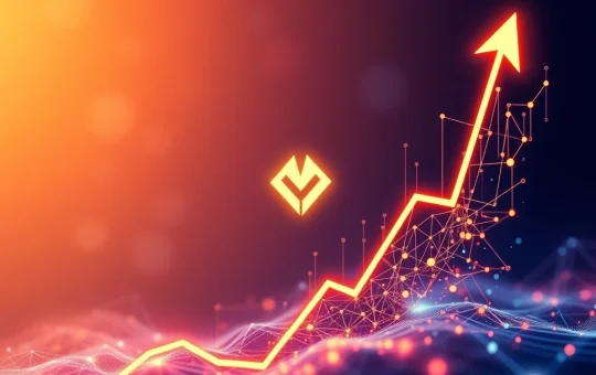 Visual representation of MDT token's explosive 431% price surge, showing growth indicators and community engagement.