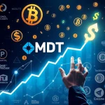 A visual representation of MDT's explosive market surge, highlighting its significant growth from recent exchange listings.