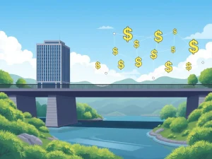 Mega Matrix transforms into stablecoin infrastructure, symbolizing corporate finance embracing blockchain stability.