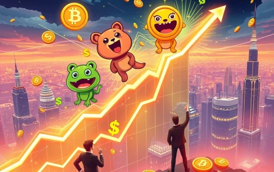 A chart showing significant potential gains from Meme Coin Presales, highlighting growth and investment opportunities.