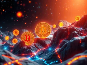 MicroStrategy's bold Bitcoin investment strategy visualized with digital currency elements