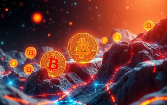 MicroStrategy's bold Bitcoin investment strategy visualized with digital currency elements