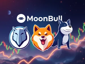 MoonBull whitelist excitement as Shiba Inu rises and Ponke declines in the crypto market.
