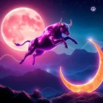 A dynamic visual representing the surging MoonBull Whitelist demand and the exciting momentum within the meme coin market.