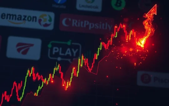 Volatile MUBARAK cryptocurrency price chart amid exchange delistings