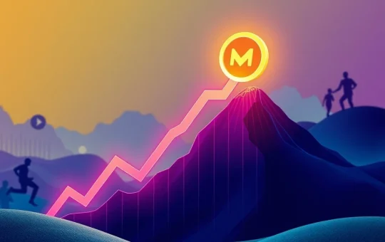 An illustrative chart showing the MUTM Presale price surging, highlighting significant Crypto Gains for early investors in Mutuum Finance's final phase.