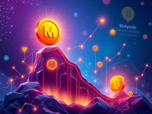 A digital representation of the MUTM presale token price surging, indicating significant crypto investment growth.