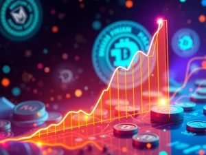 A visual representation of Mutuum Finance (MUTM) token growth mirroring Solana's historic rise, symbolizing the potential of crypto presale investments and the excitement around Solana news today.