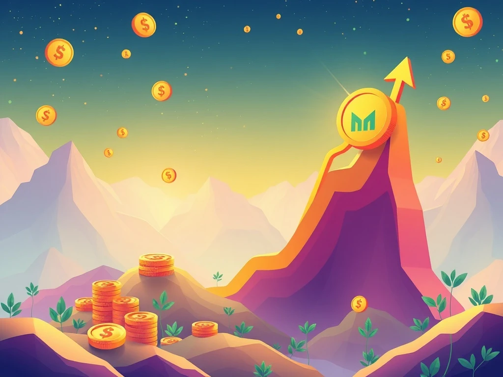 Mutuum Finance (MUTM) presale token growing, symbolizing DeFi lending and high-yield investment potential.