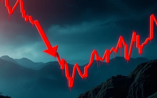 A bearish candlestick chart showing a significant price drop for Neiro Ethereum (NEIROUSDT), reflecting market volatility and investor caution in the crypto market analysis.