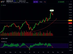 Neiro Ethereum (NEIROUSDT) technical analysis chart showing bearish trends