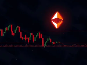 A chart illustrating the Neiro Ethereum (NEIROUSDT) price plunge, with technical indicators signaling a strong bearish crypto trend.