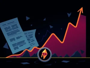 A dramatic chart showing the NEWT token experiencing a severe price drop, symbolizing the market uncertainty and regulatory pressures.