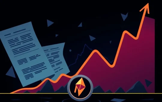 A dramatic chart showing the NEWT token experiencing a severe price drop, symbolizing the market uncertainty and regulatory pressures.