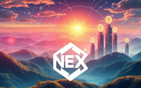 Nexchain's AI-driven platform leading the crypto presale market, symbolizing innovation and significant growth.