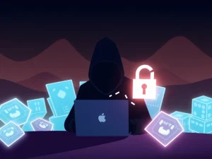 A visual representation of NFT scams exploiting decentralized trading, highlighting risks to wallet security.