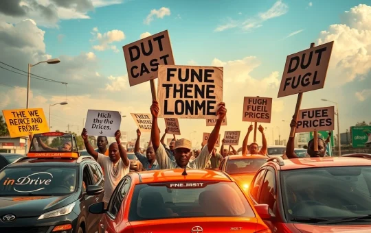 Nigerian e-hailing drivers protest unfair app pricing and high fuel costs in Edo state, highlighting gig economy challenges.