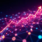 A visual representation of NKN's rapid growth and network expansion, highlighting the recent NKN price surge.