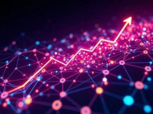 A visual representation of NKN's rapid growth and network expansion, highlighting the recent NKN price surge.