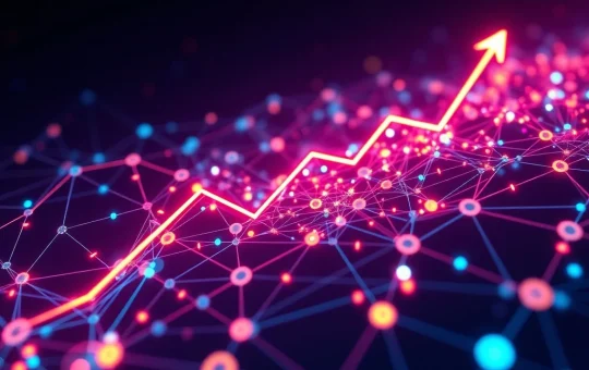 A visual representation of NKN's rapid growth and network expansion, highlighting the recent NKN price surge.