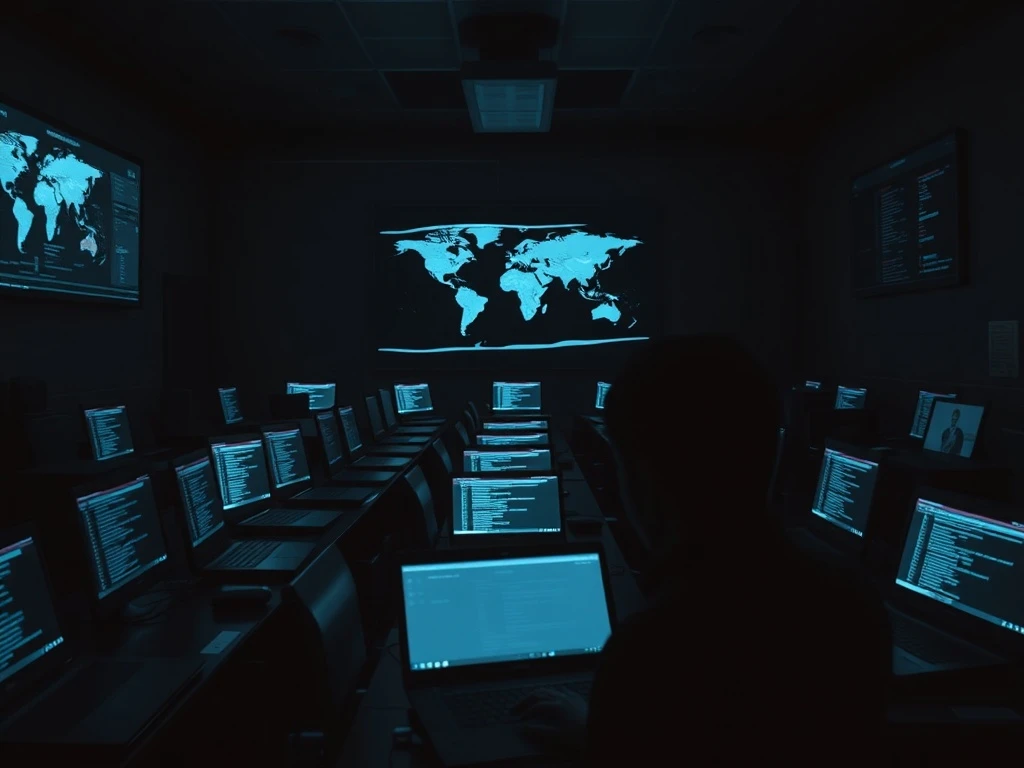 A woman's 'laptop farm' setup, illustrating the complex North Korean IT scheme that compromised U.S. companies and exposed crypto security risks.