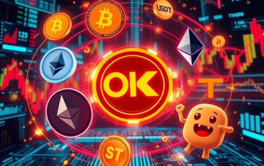 OKX platform interface showcasing new perpetual futures contracts for altcoin trading, highlighting meme coin and AI crypto symbols.