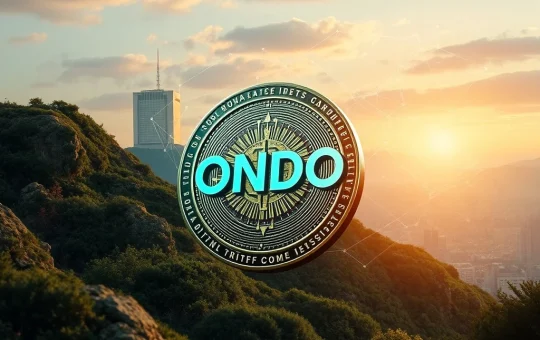 A visual representation of ONDO's price volatility and its connection to a Crypto ETF filing, highlighting the token's role in Real-World Assets.