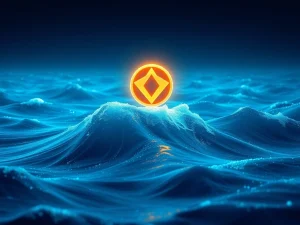 ORCA cryptocurrency token surging amid blockchain waves and exchange logos