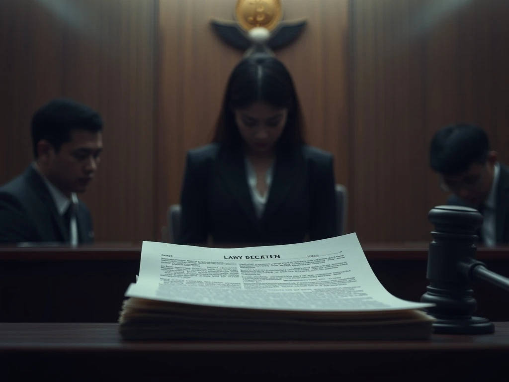 Legal drama unfolding in a Seoul courtroom concerning Park Gyuri and PICA Coin crypto fraud allegations.