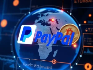 PayPal's crypto payment feature with PYUSD enabling seamless cross-border commerce