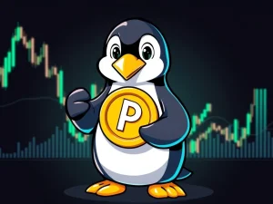 PENGU cryptocurrency showing bullish TD Sequential buy signal on a chart