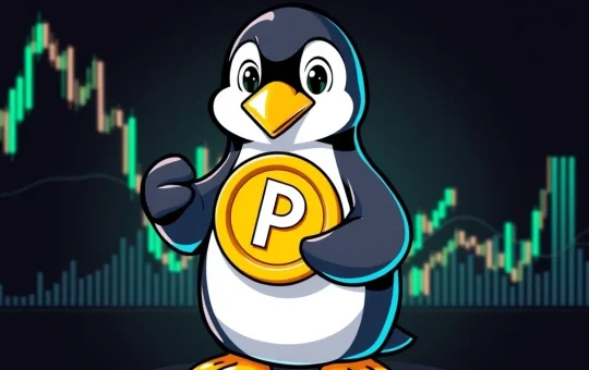 PENGU cryptocurrency showing bullish TD Sequential buy signal on a chart
