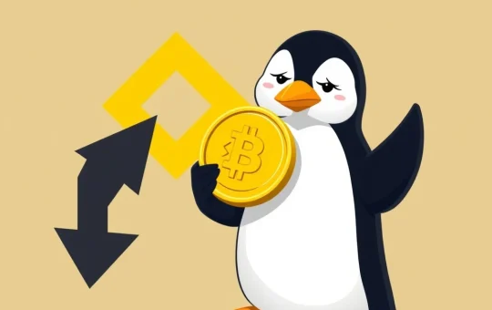 PENGU token price drop after Binance transfer