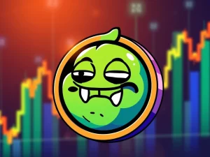 Pepe meme coin logo with a bullish chart predicting a 363,636% surge