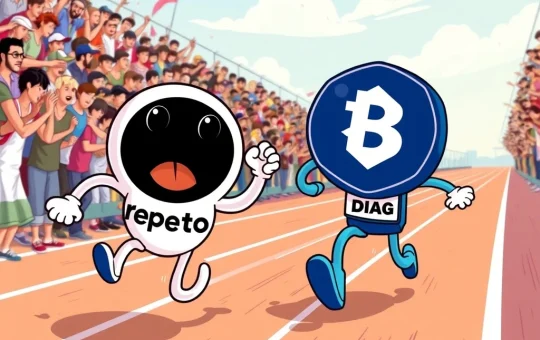 Pepeto and BlockDAG competing in the meme coin market race