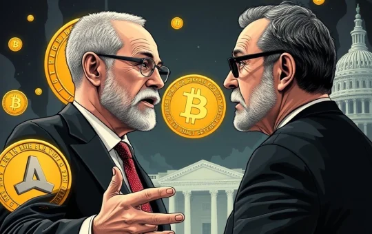 Peter Schiff debating stablecoins and Treasury bonds in a financial clash