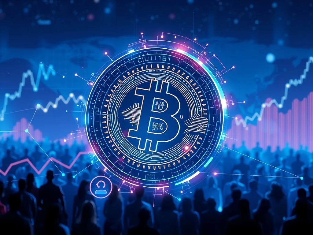 Visualizing Pi Coin's projected growth to 2030, driven by its mainnet launch and expanding dApp ecosystem, illustrating its market potential.