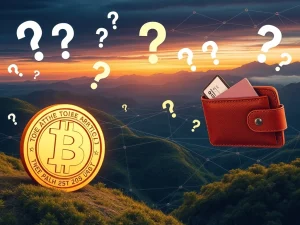 An illustration showing a significant Pi Network token movement between wallets, highlighting uncertainty around the Pi token's future.