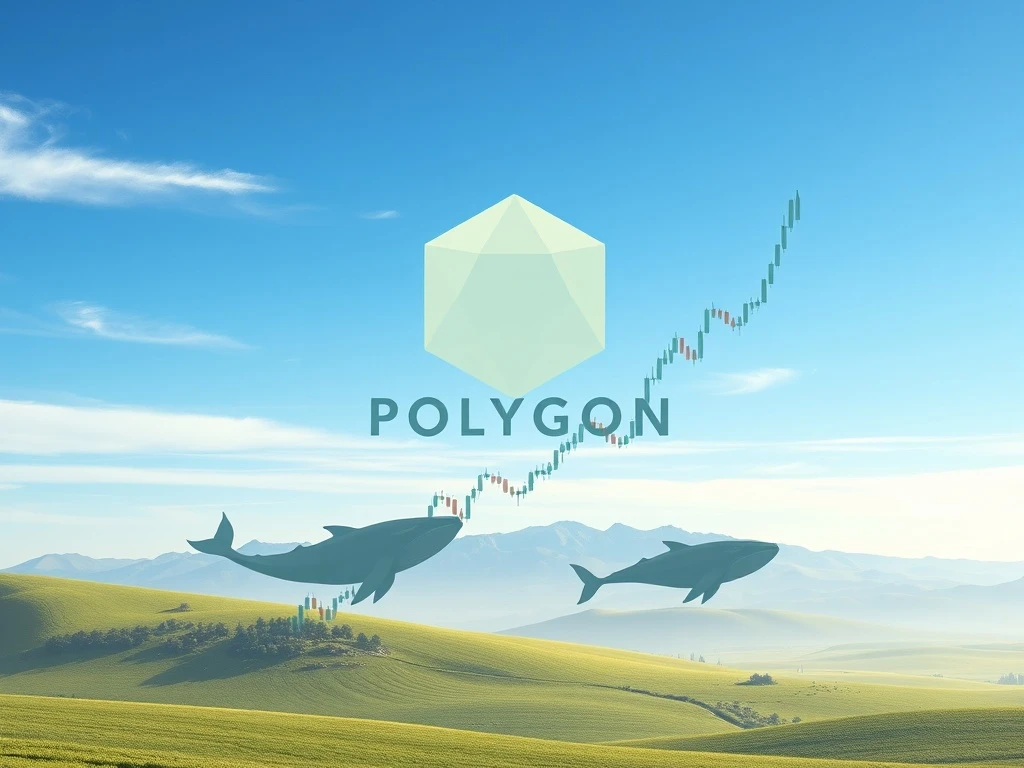 Chart showing Polygon POL token price rebound potential with bullish indicators and whale accumulation.