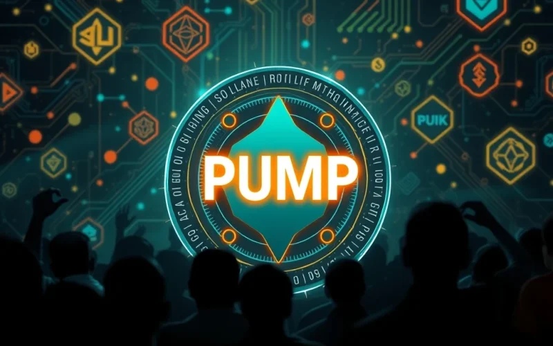 PUMP token launch on Solana blockchain with competitive crypto backdrop
