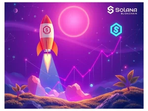 A vibrant chart showing a significant price increase, symbolizing the PUMP token surge following Pump.fun's new incentive program launched by Pump.fun.