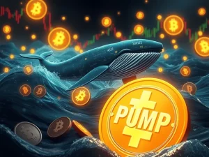 A crypto whale doubling down on PUMP meme coin amidst significant crypto losses, illustrating high-stakes investment and risk management challenges.