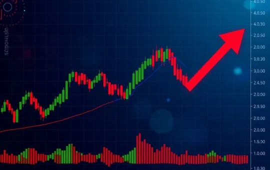 A cryptocurrency chart showing PUMP price consolidating, signaling a potential crypto breakout from its current trading range.