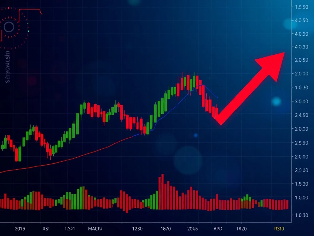 A cryptocurrency chart showing PUMP price consolidating, signaling a potential crypto breakout from its current trading range.