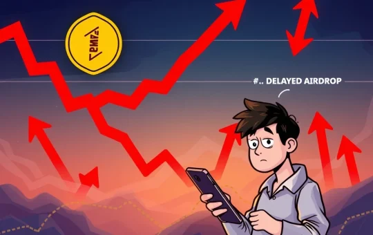 Chart showing a steep PUMP token price decline, representing investor concern after the delayed crypto airdrop.