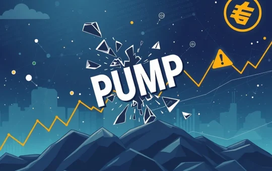 A chart showing the volatile Pump.fun crypto crash, highlighting risks and potential for PUMP token investors.