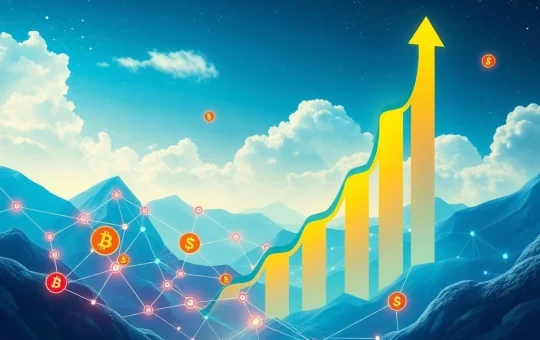 A visual representation of the massive $480M Q3 2025 TGEs surge, highlighting growth in blockchain scalability and privacy tech.